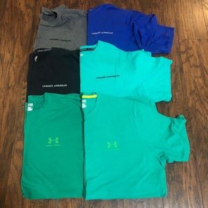 Lot of six under armour men’s shirts